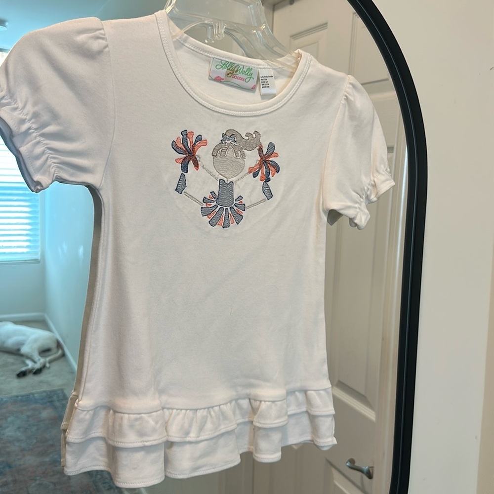 Lolly Willy Doodle auburn girls game day shirt